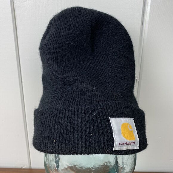 Carhartt Other - Carhartt Workwear Knit Cuffed Beanie Hat Cap Unisex Black Camping Construction